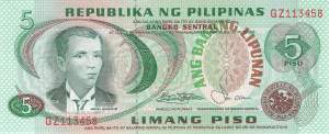 Philippinen 5 Piso 1978 p160c